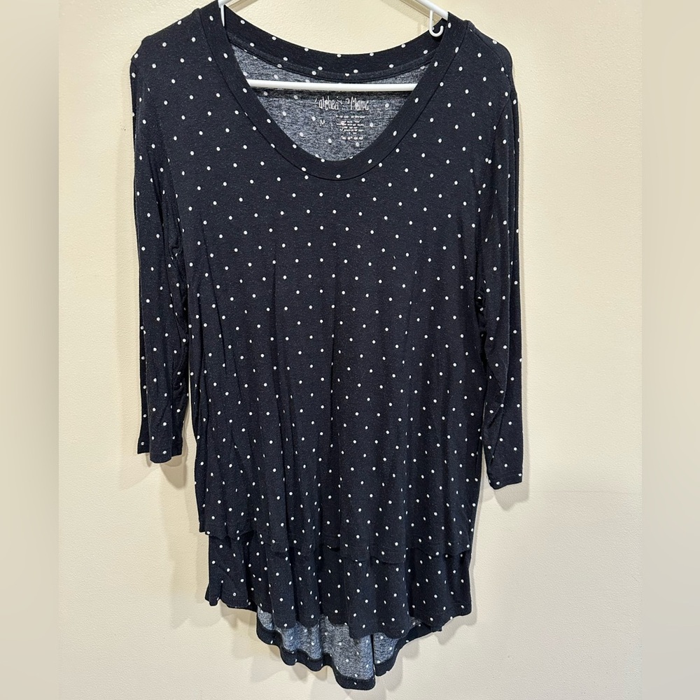 Latched mama 3/4 sleeve nursing top